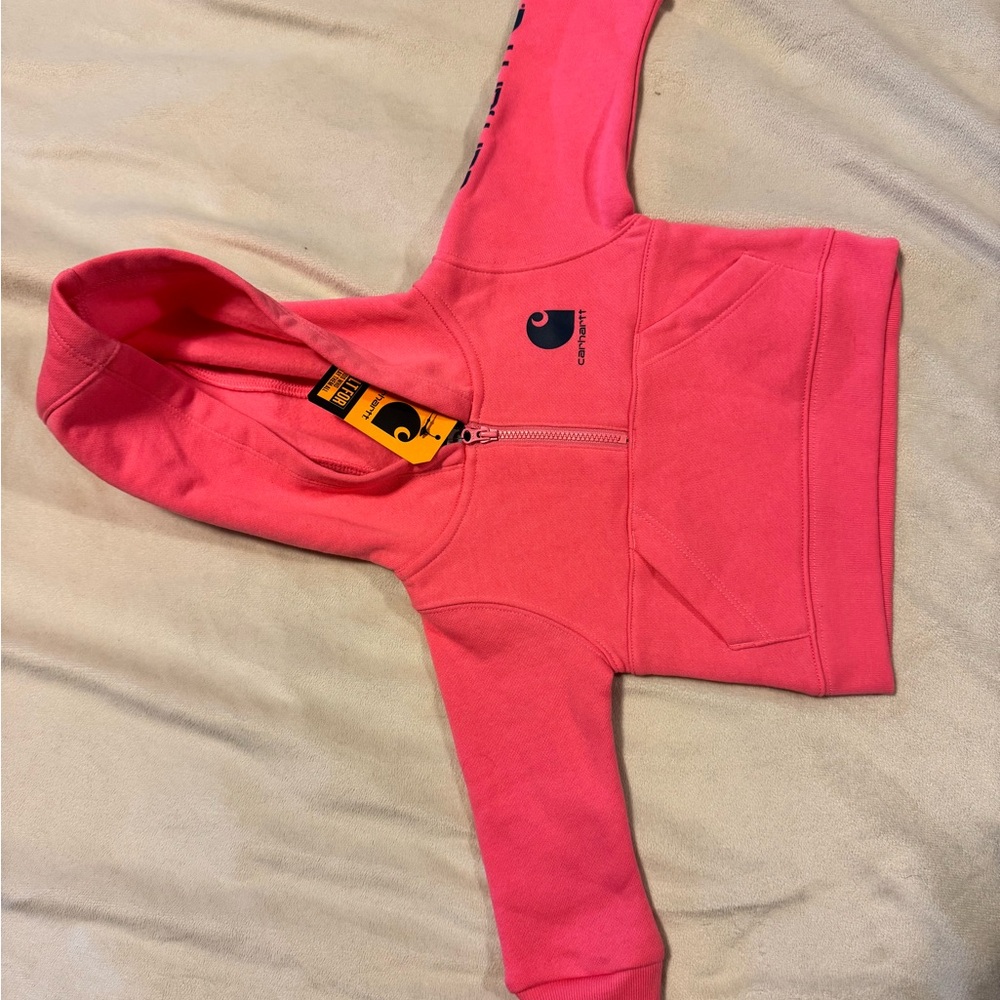 Carhartt Coral Pink Zip-Up Hoodie